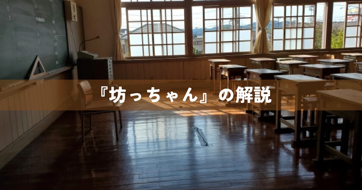 『坊っちゃん』の解説