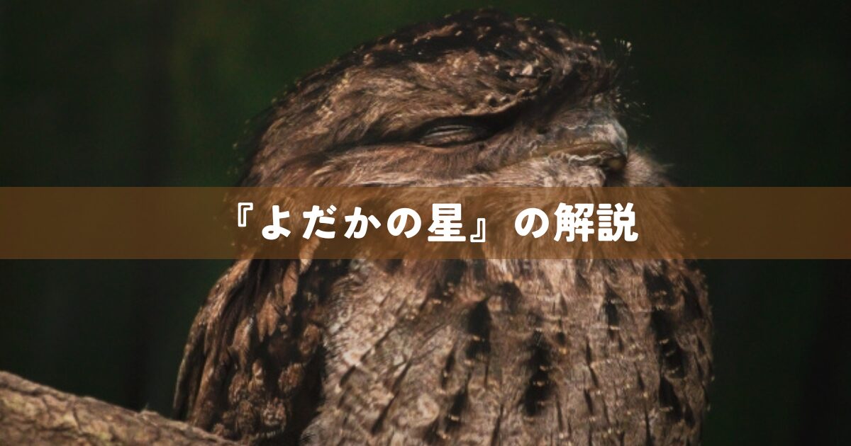 『よだかの星』の解説
