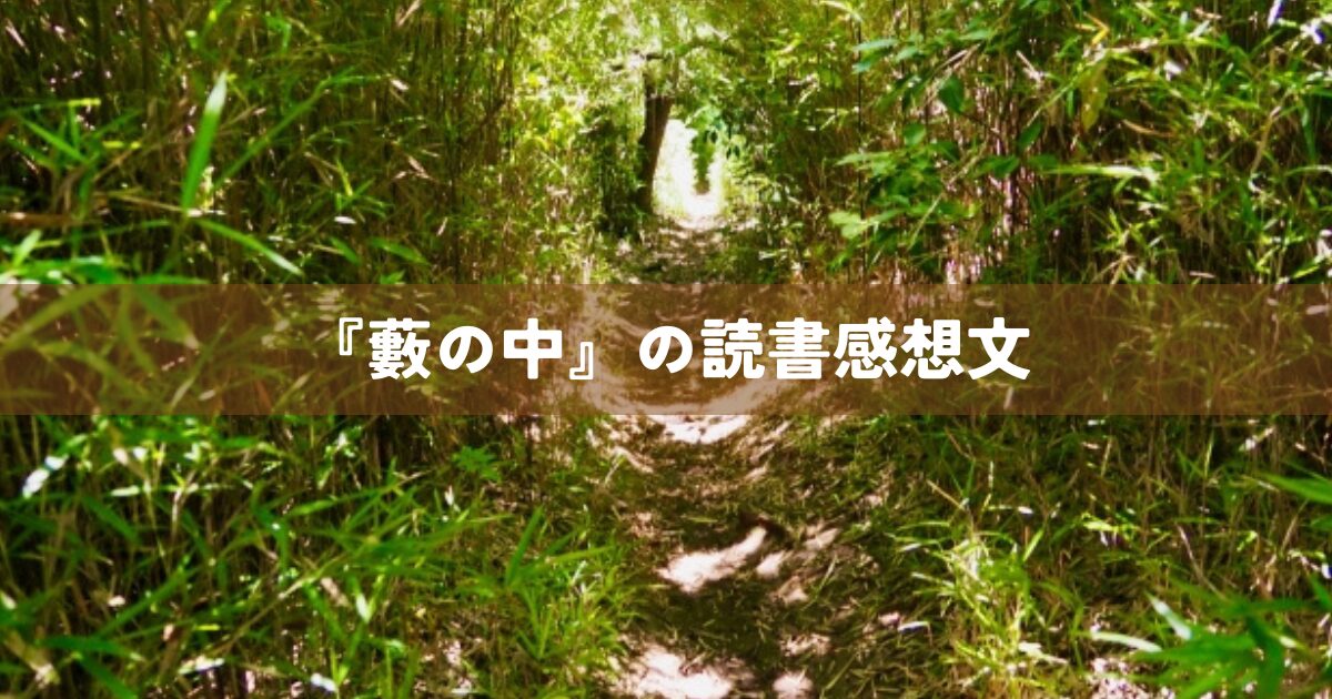 『藪の中』の読書感想文