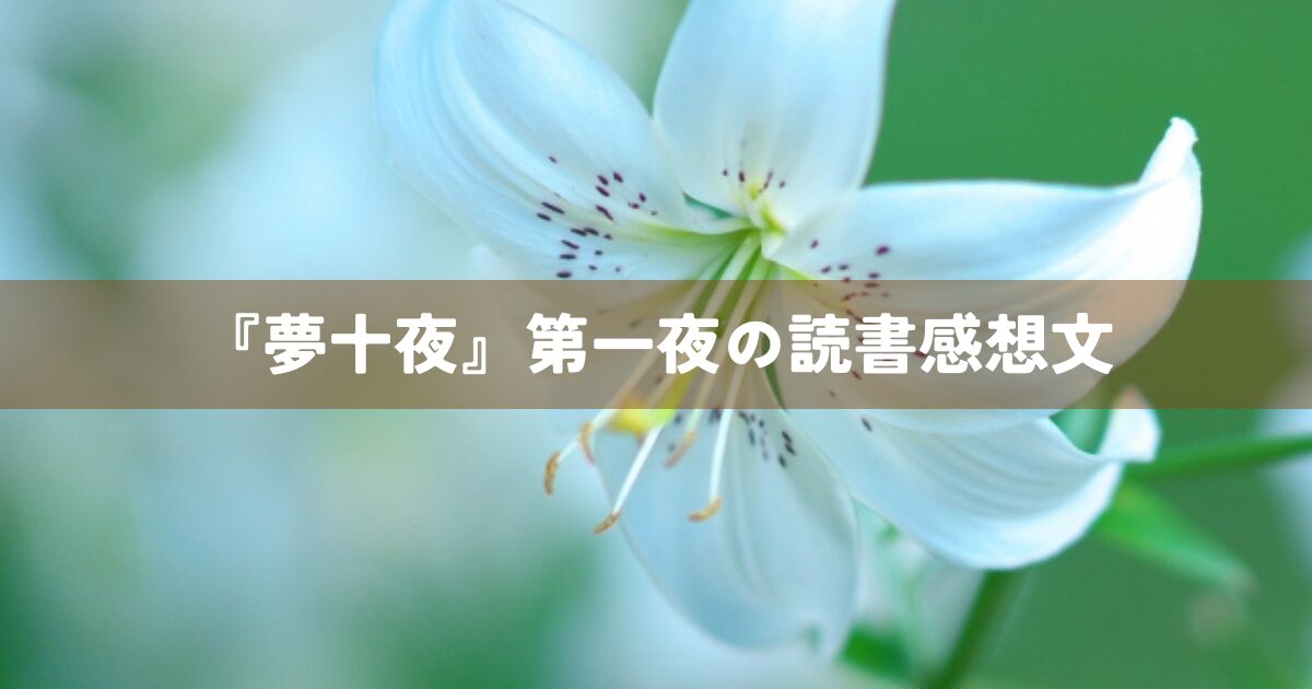 『夢十夜』第一夜の読書感想文